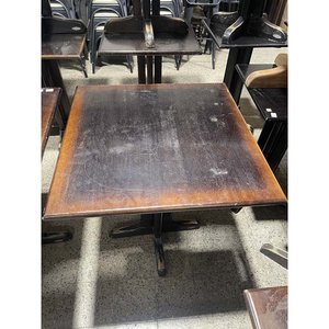 Par de Mesas Bar Cuadradas Delfino Álvarez de Madera - imagen 2