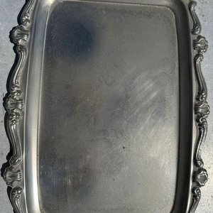 1 juego de té antiguo en peltre con finos detalles ornamentales (2 teteras, 1 lechera, 1 azucarero, 1 fuente) - imagen 8