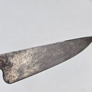 Cuchillo Criollo Franz Wenk con Mango de Platería Criolla y Vaina de Cuero - imagen 4