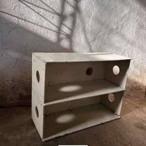 Estante Aéreo Metálico Blanco con Dos Niveles - imagen 3