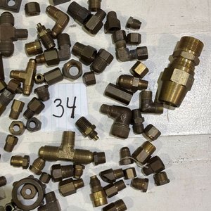Lote de 100 Piezas de Conexiones de Bronce para Tuberías - imagen 3