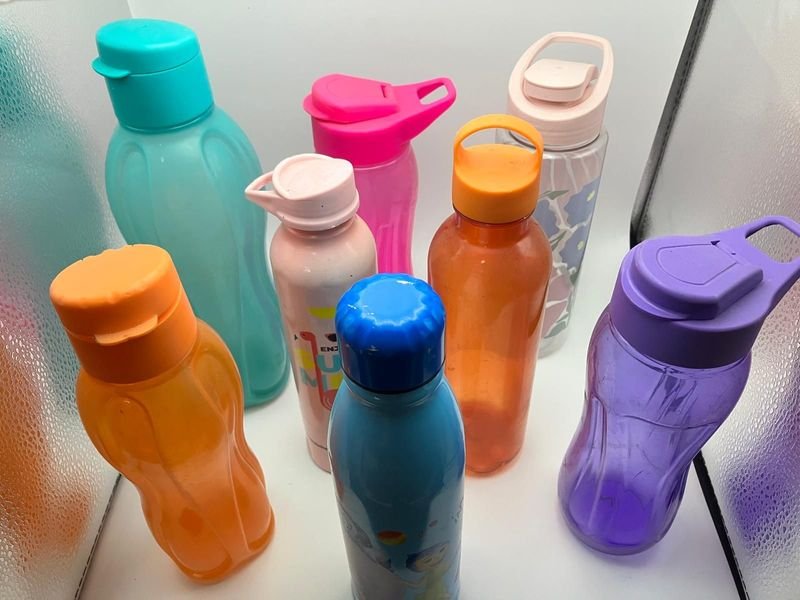 Lote de 6 Botellas Reutilizables para Agua Eco Twist