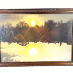 Lote de Tres Cuadros: Paisaje con Sol, Cúpula de Brunelleschi y Etiquetas de Cerveza - imagen 4