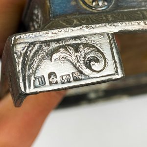 Presentoire metal aleman Wmf, con espejo 20 x 20 cm - imagen 6