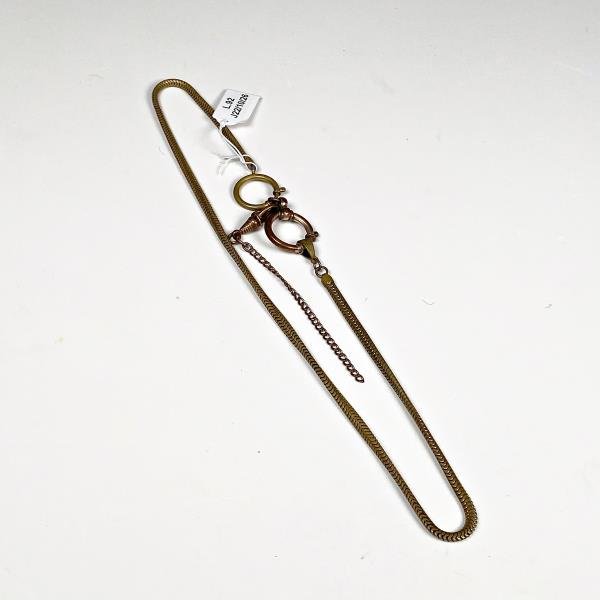 Cadena para Reloj de Bolsillo Enchapada en Bronce, 50 cm