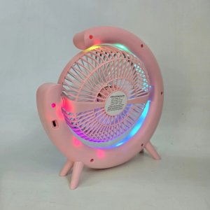 Ventilador Portátil a Batería con Luces LED RGB - imagen 4