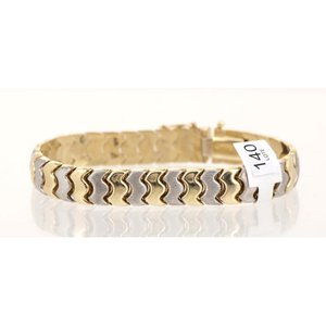 Pulsera de Oro Combinada 18 cm - 14.2 g - imagen 1