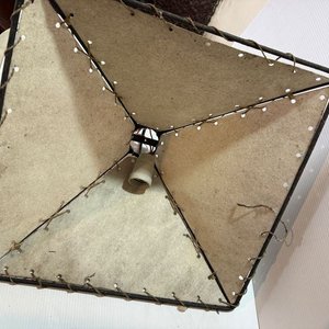 3 Pantallas de Lámpara y 1 Artefacto con Estructura de Hierro - imagen 3