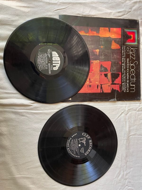 Lote de 2 Discos de Vinilo de Jazz - Metro y Clef Records