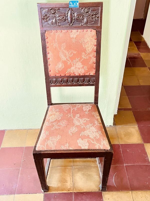 SILLA ANTIGUA DE ROBLE ESTILO INGLES - imagen 1