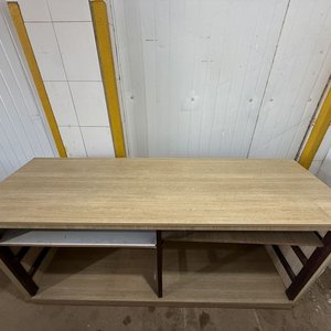 Mostrador Mueble Madera Clara con Estantes y Tapa Desmontable - imagen 6