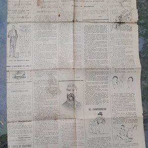 Periódico "La Mosca" de Octubre de 1905 - Prensa Satírica Uruguaya - imagen 2
