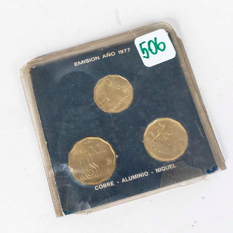 Conjunto de monedas conmemorativas Argentina 1978 - imagen 3