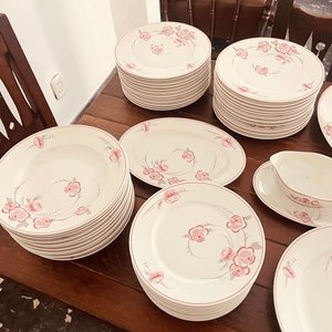 Juego de Loza Limoges Charles Ahrenfeldt: Vajilla Completa con Fuentes y Tazas - imagen 5