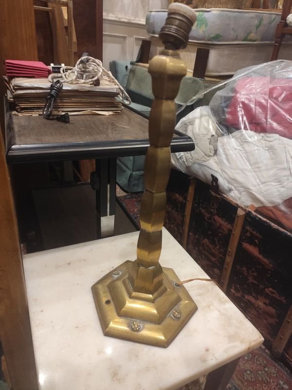 Pie de Lámpara en bronce para decoración - imagen 2