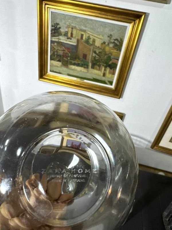 Dos vasos de cristal con patrones de hoja de oro de Zara Home - imagen 6