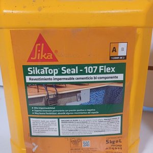 Bidón de Revestimiento Impermeable Sika Top-Seal-107 Flex Bi-componente 5 Litros - imagen 2