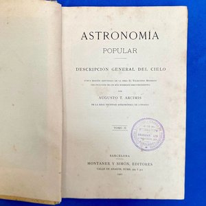 Libro Antiguo "Astronomía Popular" Tomo II - 1901 - imagen 3
