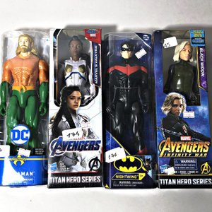 Lote de 5 Figuras de Acción: Aquaman, Batman, Capitán América, Nightwing y Black Widow - imagen 3