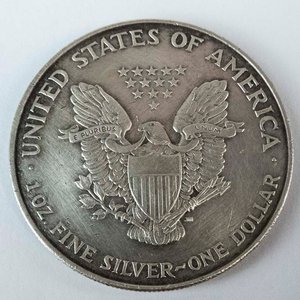 Moneda de Plata de 1 Onza de EE.UU. "Liberty" 1996 - 31.1g - imagen 2