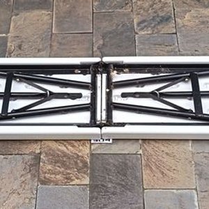Banco Plegable Tipo Valija Exterior 184 cm Blanco - imagen 5