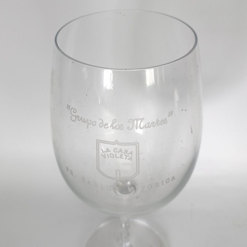 Siete copas para vino con publicidad de La Casa Violeta - imagen 2