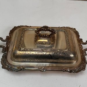 Par de Bandejas de Plata con Tapa y Asa - imagen 5