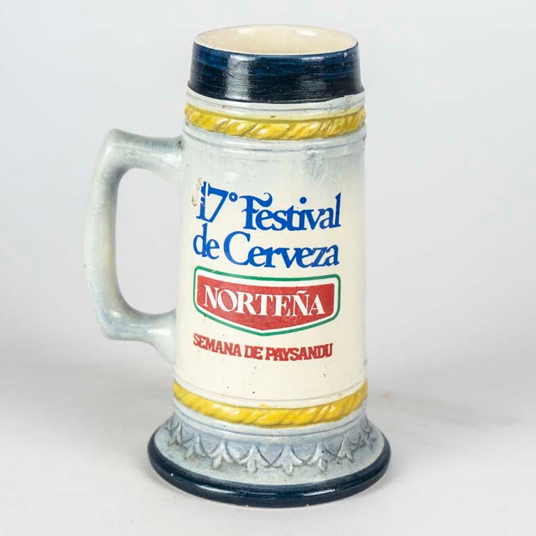 Jarra de cerveza Norteña de cerámica para decorar - imagen 2