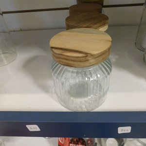 Recipiente con tapa de madera - imagen 3