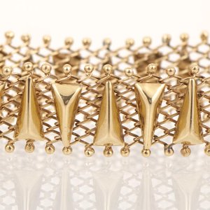 Pulsera de Oro 18k con Diseño Geométrico - imagen 2