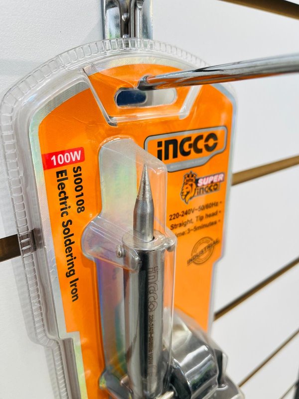 Soldador de Estaño Lápiz Ingco 100W en Blíster
