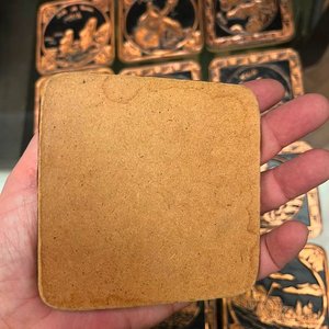 Set de 12 Posavasos de Corcho y Cobre con Escenas Típicas de Chile - imagen 2