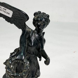 Figura de Ángel en Metal Esmaltado Negro - 19 cm - imagen 3