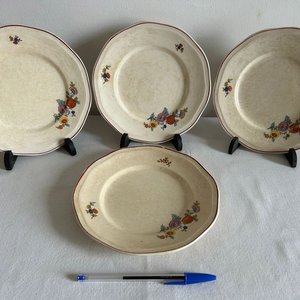 Lote anterior: Juego de 4 Platos Llanos Loza Italiana "Società Ceramica Lavena"