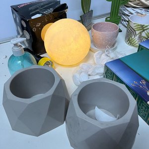 Lote Decorativo: Luna Luminosa, Cactus, Aros de Mimbre y Más - imagen 7