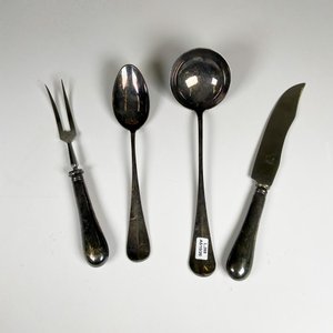 Cuatro cubiertos de servir metal Meneses - imagen 1