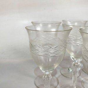 Doce Copas de Cristal Hialino Talladas - 17 cm - imagen 3