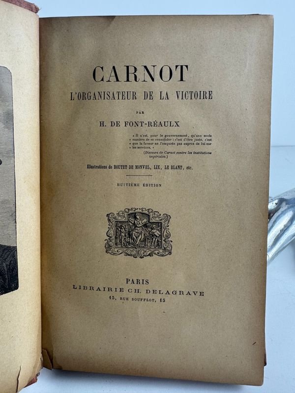 Libro antiguo 'Carnot El Organizador De La Victoria Por H, De Font Reaux - Libreria Ch. Delagrave Paris' - imagen 5