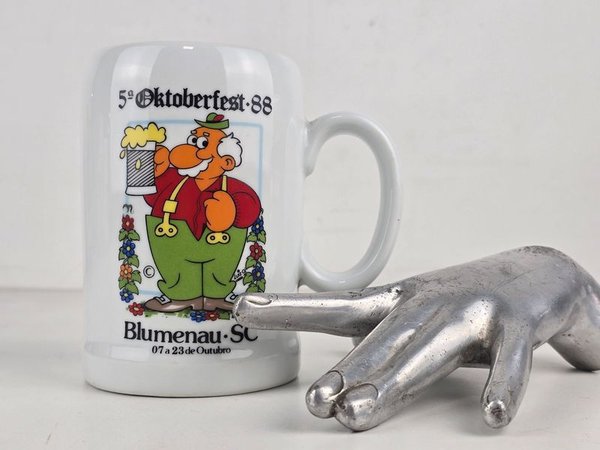 Jarra de Cerveza Coleccionable Oktoberfest Blumenau Schmidt Porcelana - imagen 1