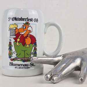Jarra de Cerveza Coleccionable Oktoberfest Blumenau Schmidt Porcelana - imagen 1