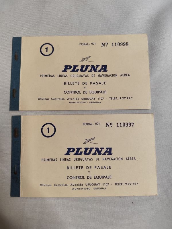 Piezas antigua de PLUNA, aerolínea uruguaya de 1955 - imagen 3