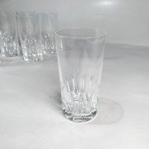 Doce Vasos de Cristal Hialino Facetado - imagen 4