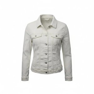 Lote siguiente: Campera de Jean Blanca Rota Mujer Talle L