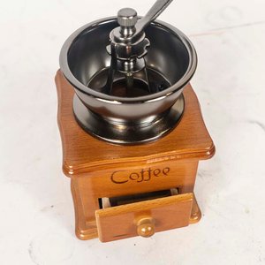 Molinillo de Café Manual de Madera y Metal Estilo Moderno - imagen 2