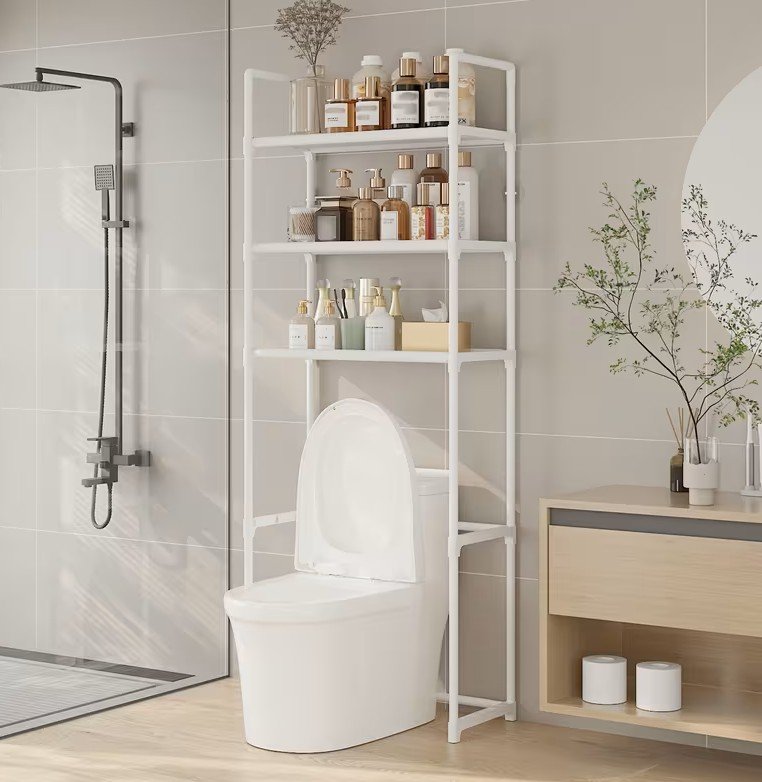 Mueble Organizador Blanco para Baño Sobre Inodoro Nuevo en Caja
