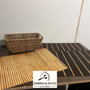 Lote anterior: Set de 2 Manteles Individuales de Bambú y Cesto Tejido