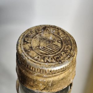 Dos Botellas Antiguas de Caña y Espinillar ANCAP con Tapas Originales - imagen 5