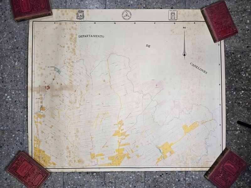 Mapa del Departamento de Canelones, República Oriental del Uruguay