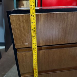 Cajonera Marrón y Negra con 3 Cajones - imagen 4