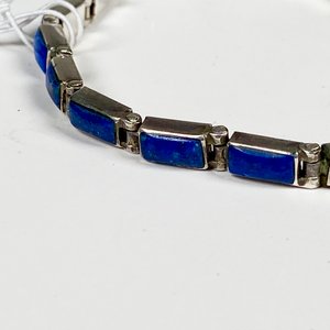 Pulsera de Plata con Lapislázuli, 16 cm - imagen 3